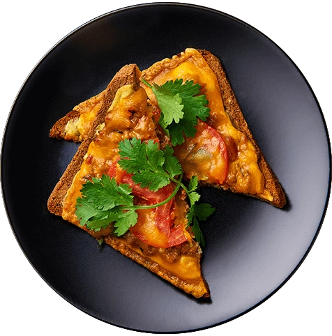 Тост с мясным чили