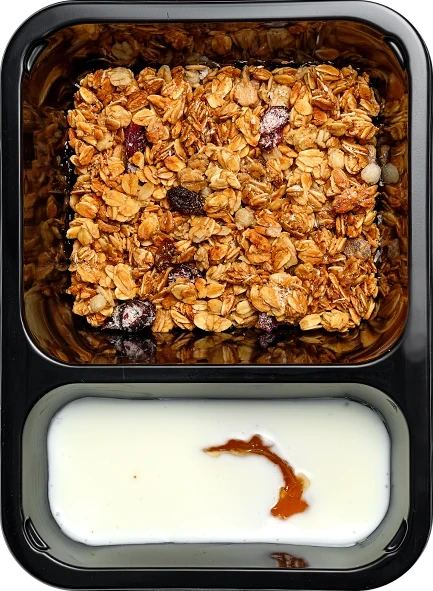 Гранола медовая с йогуртом и тропическими фруктами