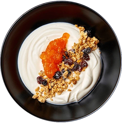 Гранола медовая с йогуртом и тропическими фруктами